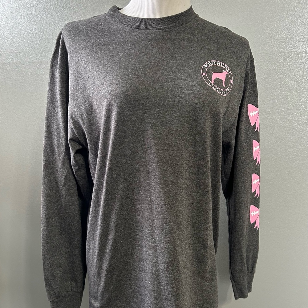 Southern girl‎ prep long sleeve T-shirt with its game day, graphics